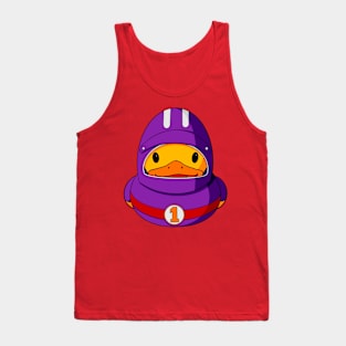 Racing Car Driver Rubber Duck Tank Top